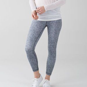Lululemon High Times Pant in Rio Mist White Black Style W5L95S Legging Size 4